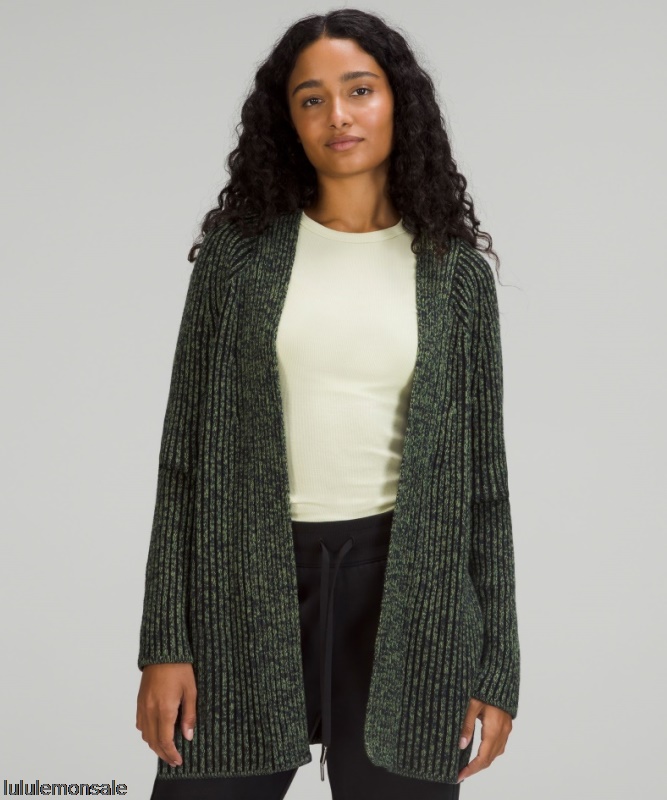 Lululemon Damen DELULU470 | Grünes Laub Pullover Aus Baumwoll-kaschmir-gemisch